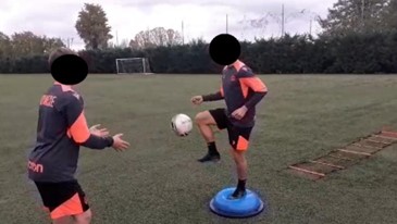 Speed ladder e bosu esercizi calcio