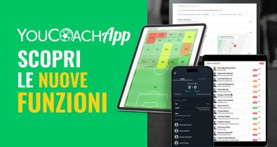 Le nuove funzioni di YouCoachApp: convocazioni, zones, impianti.