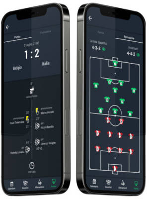 Formazione partite YouCoachApp Mobile